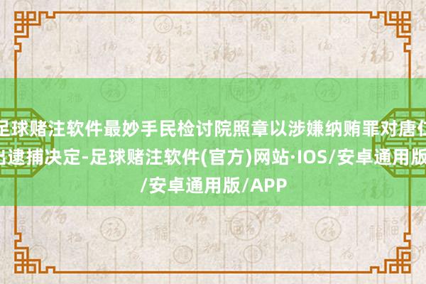 足球赌注软件最妙手民检讨院照章以涉嫌纳贿罪对唐仁健作出逮捕决定-足球赌注软件(官方)网站·IOS/安卓通用版/APP