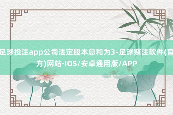 足球投注app公司法定股本总和为3-足球赌注软件(官方)网站·IOS/安卓通用版/APP