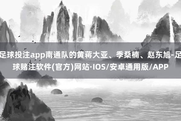 足球投注app南通队的黄蒋大亚、季桑楠、赵东旭-足球赌注软件(官方)网站·IOS/安卓通用版/APP