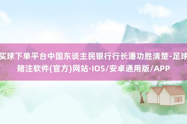 买球下单平台中国东谈主民银行行长潘功胜清楚-足球赌注软件(官方)网站·IOS/安卓通用版/APP