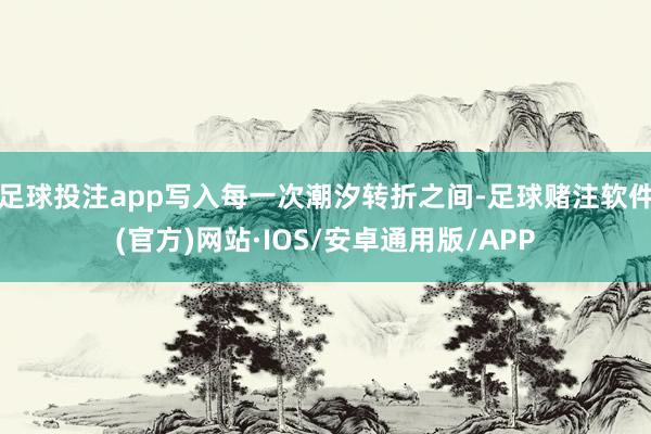 足球投注app写入每一次潮汐转折之间-足球赌注软件(官方)网站·IOS/安卓通用版/APP