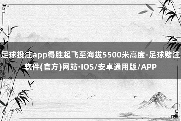 足球投注app得胜起飞至海拔5500米高度-足球赌注软件(官方)网站·IOS/安卓通用版/APP