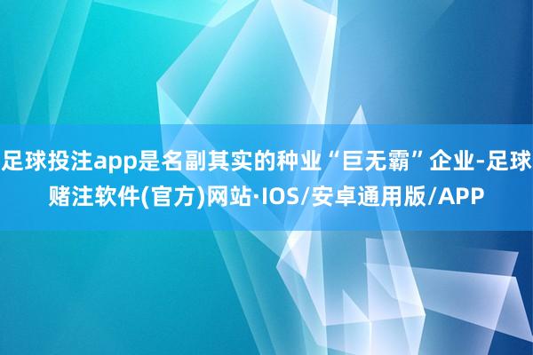 足球投注app是名副其实的种业“巨无霸”企业-足球赌注软件(官方)网站·IOS/安卓通用版/APP