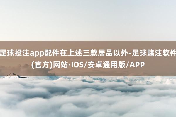 足球投注app配件在上述三款居品以外-足球赌注软件(官方)网站·IOS/安卓通用版/APP