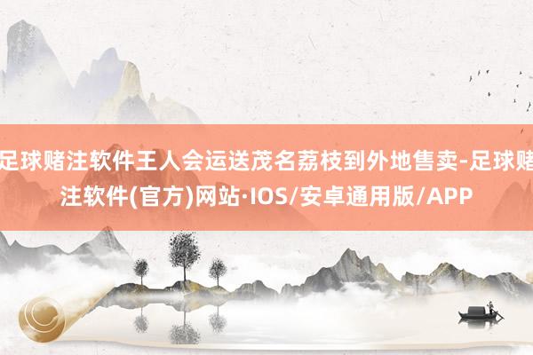 足球赌注软件王人会运送茂名荔枝到外地售卖-足球赌注软件(官方)网站·IOS/安卓通用版/APP