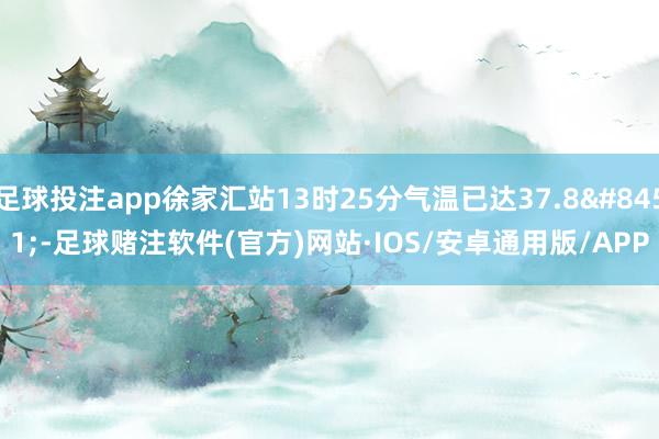 足球投注app徐家汇站13时25分气温已达37.8℃-足球赌注软件(官方)网站·IOS/安卓通用版/APP
